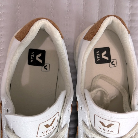 Veja Women's Cream and Brown Sneakers - Picture 9 of 11